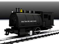 STEAM LOCOMOTIVE 0-4-0 DOCKSIDE BALTIMORE OHIO N-GAUGE
