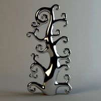 Chrome decor statue