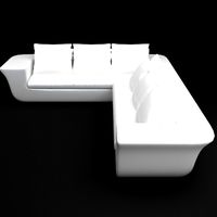 White Corner Sofa