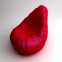 Red contemporary armchair