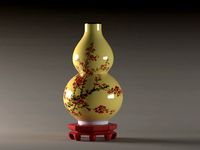 Gourd vase porcelain glaze vase ancient blue and white