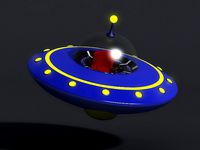 Cartoons saucers ships flying machines round UFO cockpits