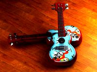 Cartoon Guitar Animated Musical Instrument