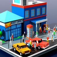 Low Poly Cartoon Post Office