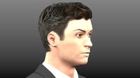 realistic human male, man with suit