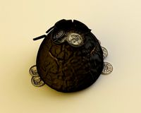 Purse with coins