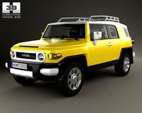 Toyota FJ Cruiser with HQ interior 2010 3D Model