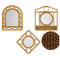 Mirror rattan set
