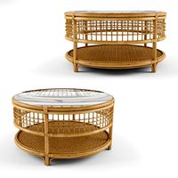 Beverly Rattan Coffee Table