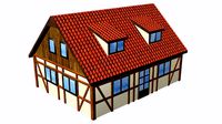 house 035 low poly house