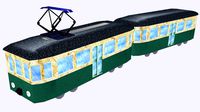 tram, light rail. old tram