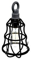 Industrial themed lamp with edison style bulb