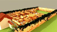 Chinese ancient courtyard house