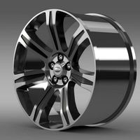 RangeRover Autobiography black rim 3D Model