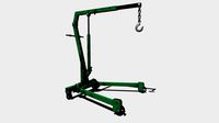 Engine Crane Green LOW POLY