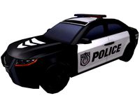 CAR POLICE LOW POLY