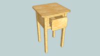 Nightstand, Single Drawer