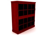 Santa Fe Stacked Bookcase Set - High Quality Furniture 3d model