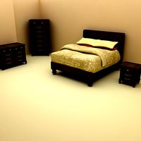 Klaussner Ashton Bedroom Furniture Set - High Quality Furniture 3d model
