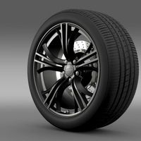Audi R8 V10 plus 2013 wheel 3D Model