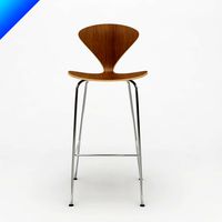 Norman Cherner Metal Leg Stool