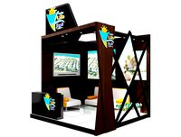 kiosk partition booth a348b