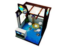 kiosk partition booth a348a