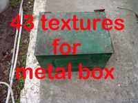 43 textures for metal box high quality 3D Model