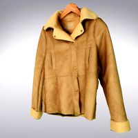 Sheepskin Pilot Jacket Tan - 3D Scanned