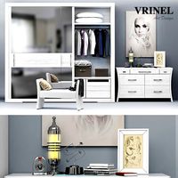 Vrinel Forever ARMADIO SPECCHI + Chest COM Vanity - Wardrobe