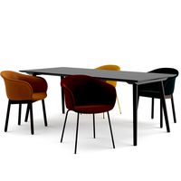 Elefy chairs and In Between table by and tradition