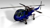Westland Helicopter Low Poly