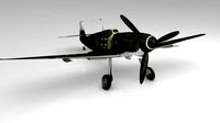 BF109G German Airplane Low Poly