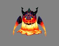Cartoon lava monster - Fire demon - fire devil
