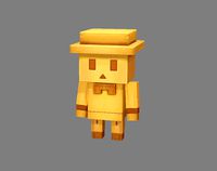 Cartoon Wooden Man - Building Block Toy