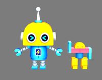 Cartoon Remote Control Robot - Building Block Toy