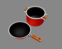 Cartoon pots - pan -soup pot