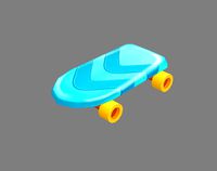 Cartoon toy four-wheeled scooter
