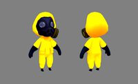 Cartoon Chemical protective member