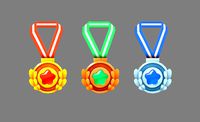 Cartoon medals