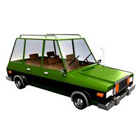 Cartoon Station Wagon