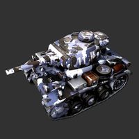 Cartoon Panzer III Winter