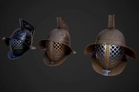 Murmillo gladiator helmet