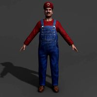 Realistic Mario (Not Rigged)