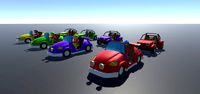 Low-Poly pack cars and drivers