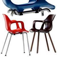 Hal Armchair Wood Vitra