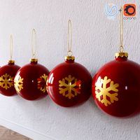 Christmas toy Ball with snow flake