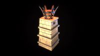 Stylized torch column