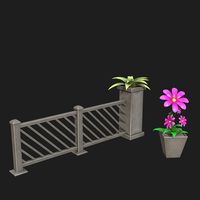 Fence with flowers