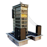 Building Skyscraper City Town Downtown Office Space Work Street